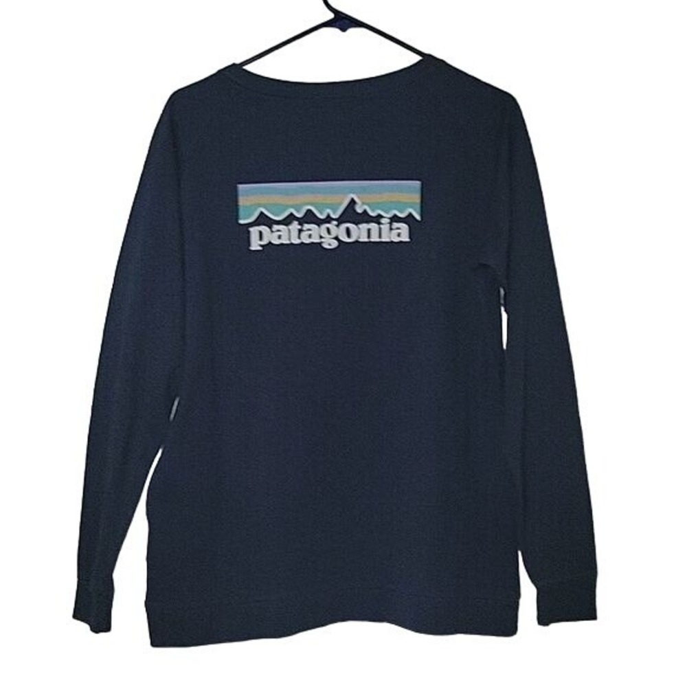 Patagonia Long Sleeve Graphic T-Shirt Crew Neck Top Comfy Casual designer luxury